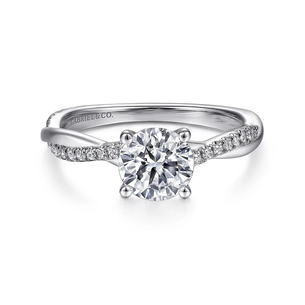 Gabriel & Co Engagement Rings in White Gold containing Diamond ER14922R4W44JJ.0214