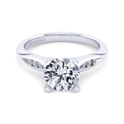 csv_image Gabriel & Co Engagement Ring in White Gold containing Diamond ER11749R8W44JJ