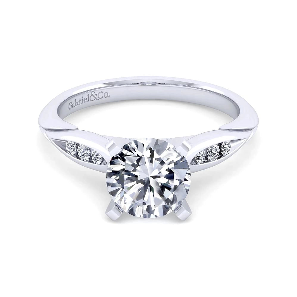 Gabriel & Co Engagement Rings in White Gold containing Diamond ER11749R8W44JJ
