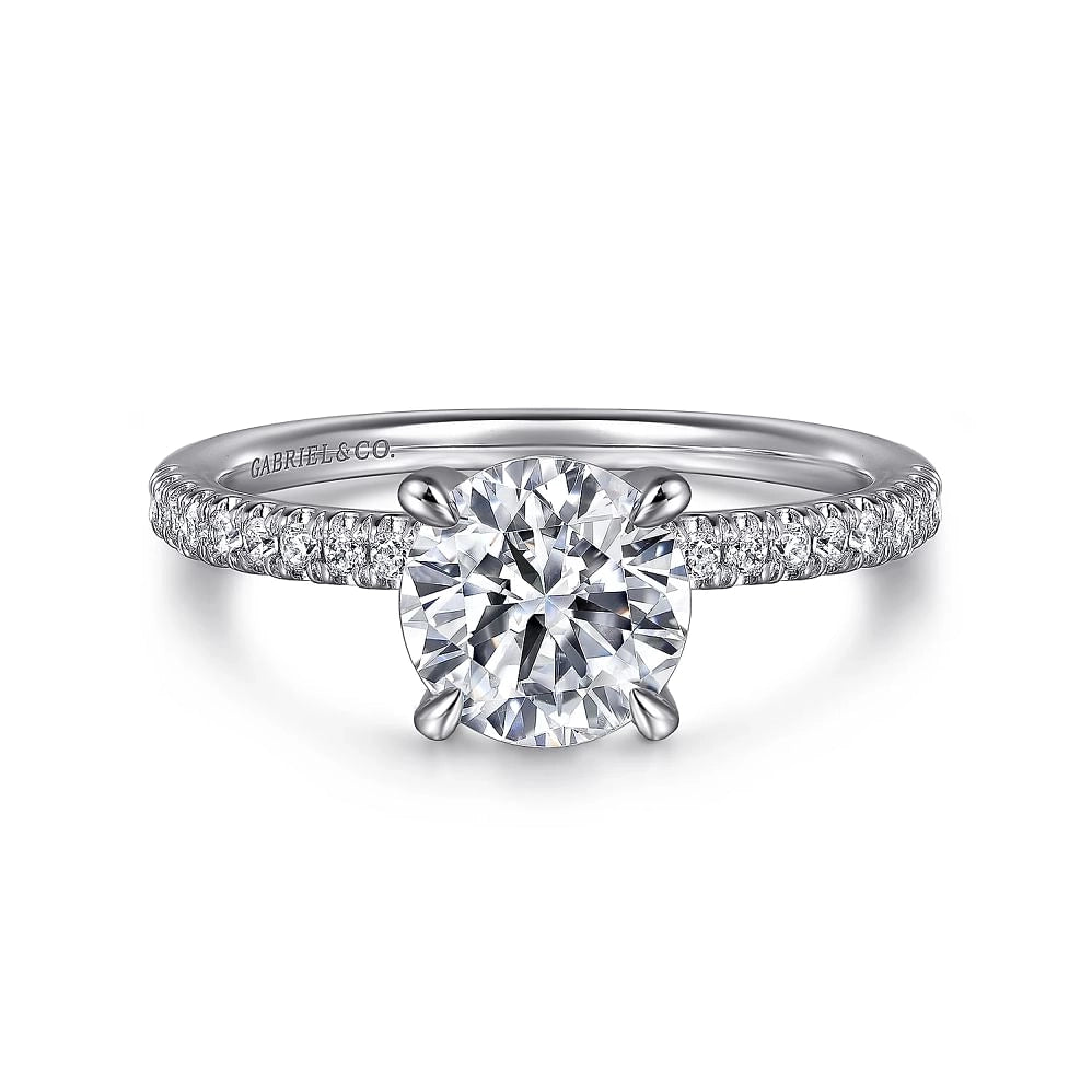 Gabriel & Co Engagement Rings in White Gold containing Diamond ER16058R6W44JJ.0017