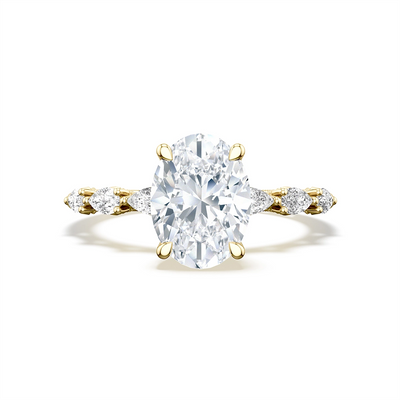 Tacori Engagement Rings in Yellow Gold containing Diamond 2687 2.2 OV 11X8 Y