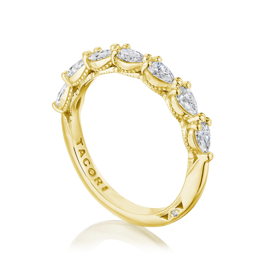 Tacori Wedding Rings in Yellow Gold containing Diamond 2687 2.2 B 1/2 Y