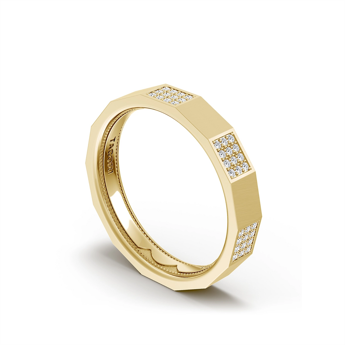 Tacori Wedding Rings in Yellow Gold containing Diamond 151-4YDS SM