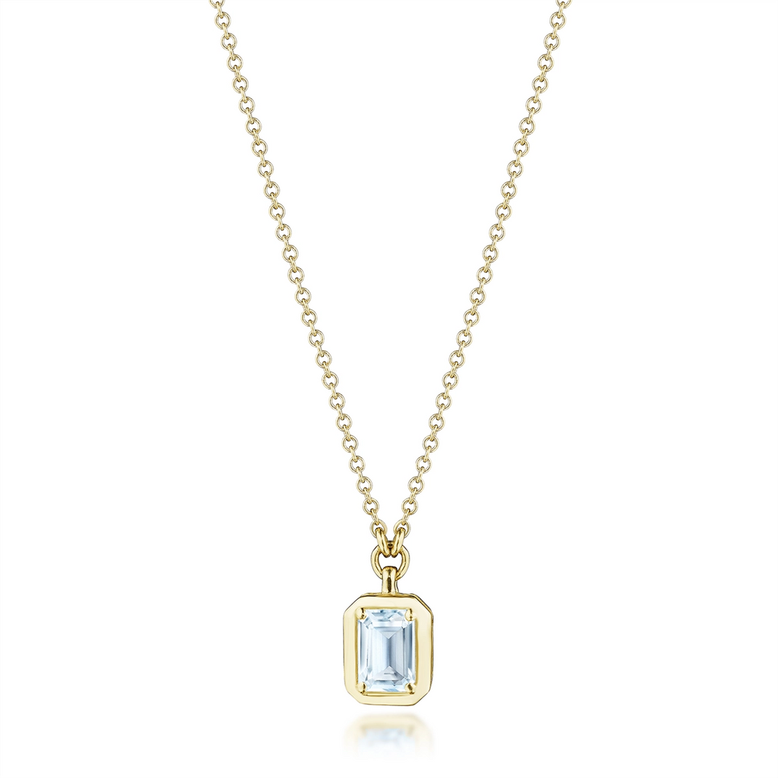 Tacori Necklaces in Yellow Gold containing Blue topaz  FP 812 V EC 5.5X4BTY