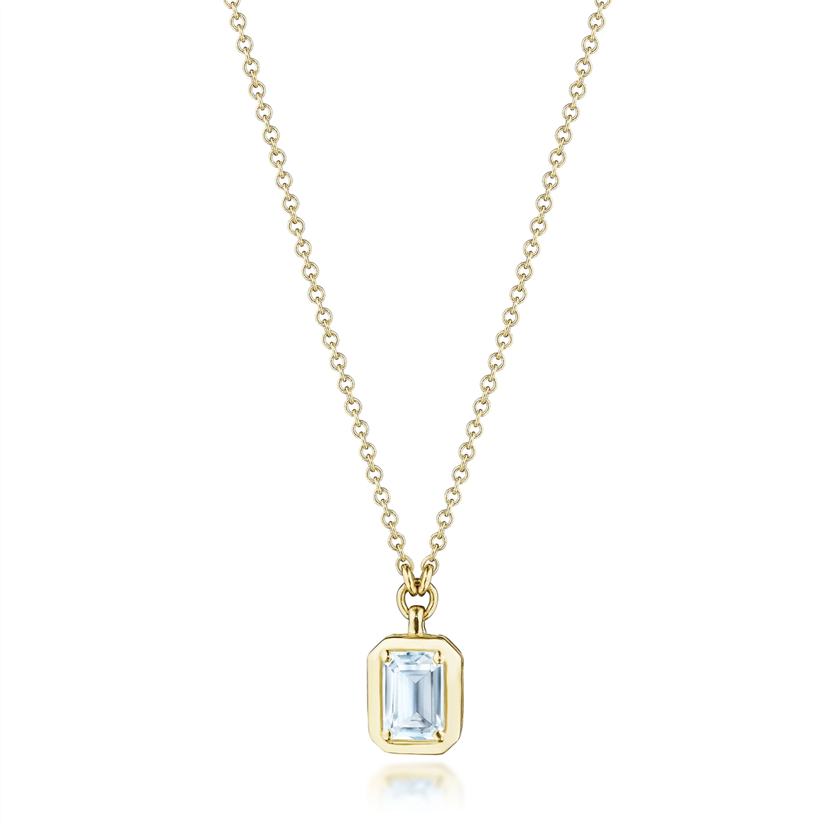 Tacori Necklaces in Yellow Gold containing Blue topaz  FP 812 V EC 5.5X4BTY