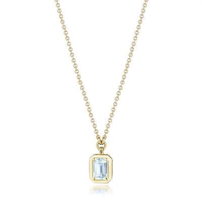 csv_image Tacori Necklace in Yellow Gold containing Blue topaz  FP 812 V EC 5.5X4BTY
