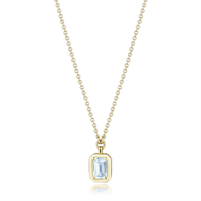 Tacori Necklaces in Yellow Gold containing Blue topaz  FP 812 V EC 5.5X4BTY