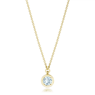 csv_image Tacori Necklace in Yellow Gold containing Blue topaz  FP 812 RD 5 BT Y