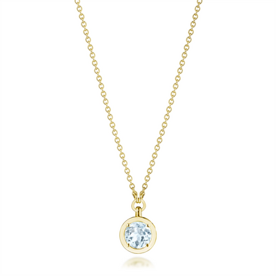 Tacori Necklaces in Yellow Gold containing Blue topaz  FP 812 RD 5 BT Y