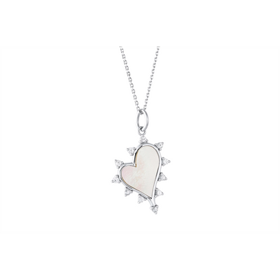 csv_image Monica Rich Kosann Necklace in Silver containing Mother of pearl, Other, Multi-gemstone CH-41617