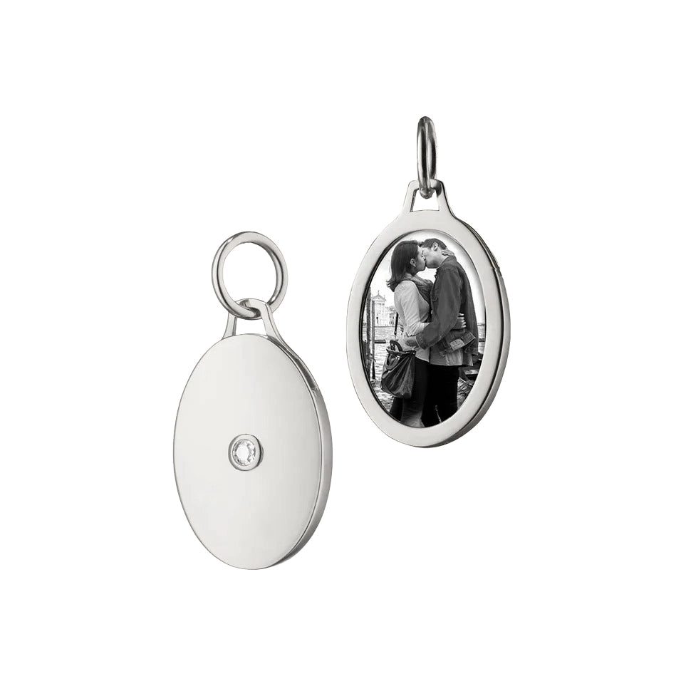 Monica Rich Kosann Pendants in Silver containing Other CH-SmOval-SS