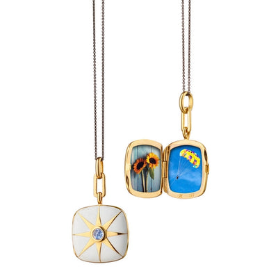 csv_image Monica Rich Kosann Necklace in Mixed Metals containing Other, Multi-gemstone, Sapphire VL-2003-WHITE