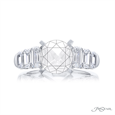 csv_image JB Star Engagement Ring in Platinum/Palladium containing Diamond 1683/009