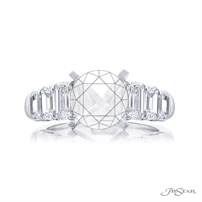 JB Star Engagement Rings in Platinum/Palladium containing Diamond 1683/009