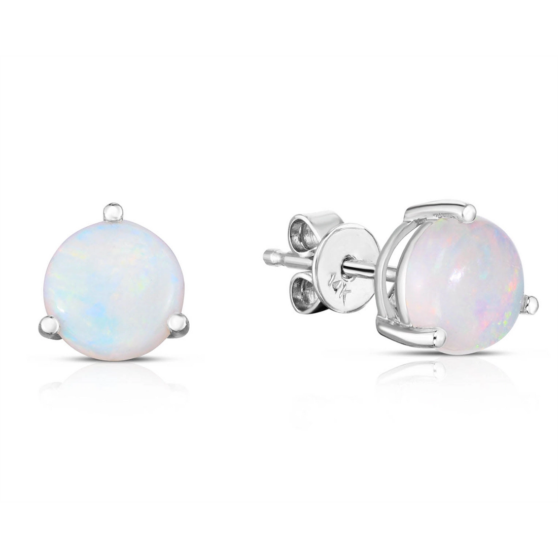Earrings Earrings in White Gold containing Opal 432295