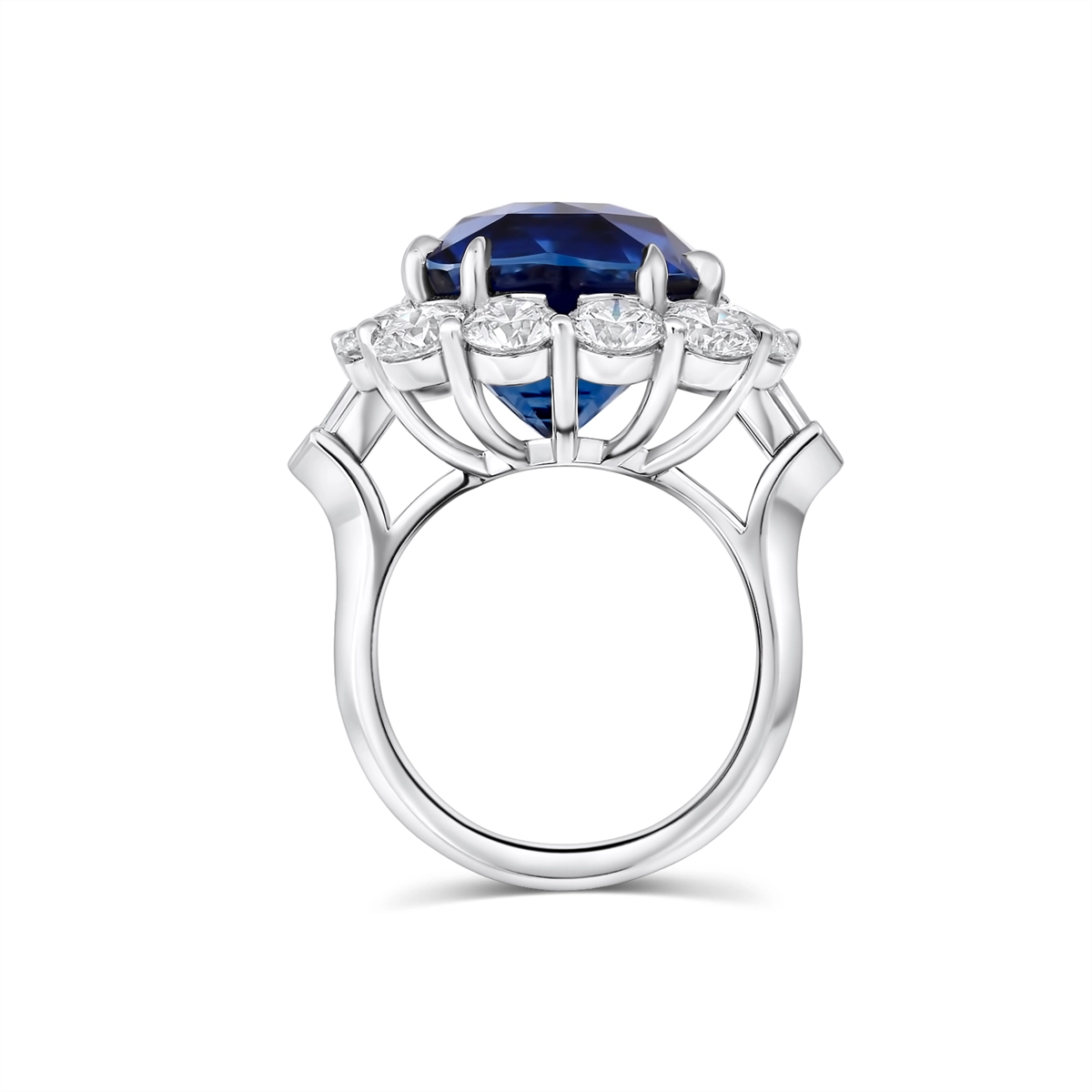 Rings Rings in Platinum/Palladium containing Multi-gemstone, Diamond, Sapphire 432583
