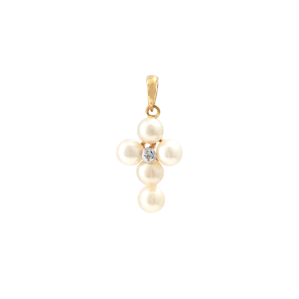 Pendants Pendants in Yellow Gold containing Multi-gemstone, Diamond, Pearl 432590