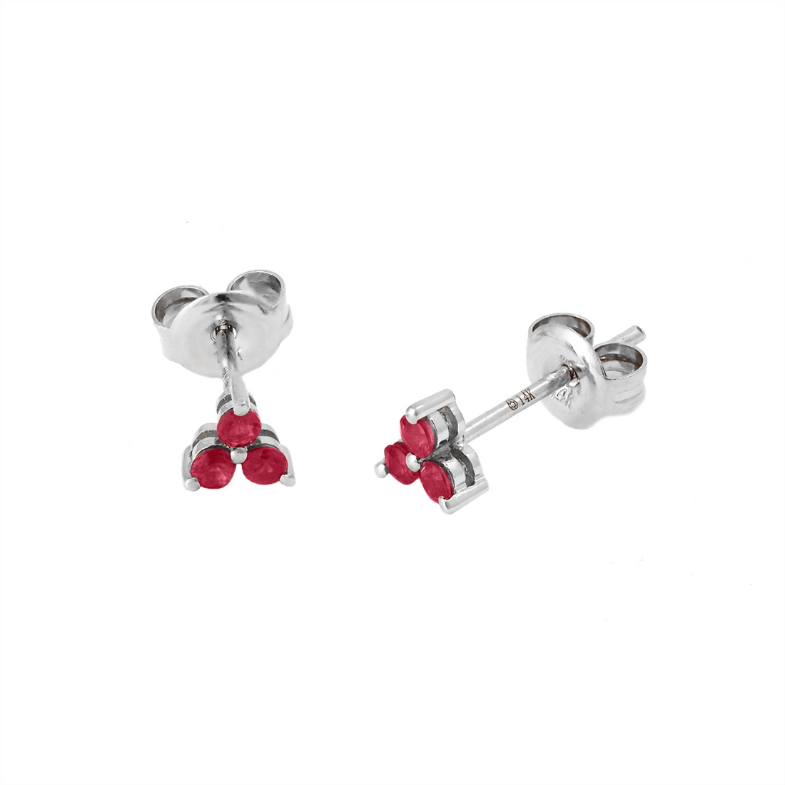 Earrings Earrings in White Gold containing Ruby 432595