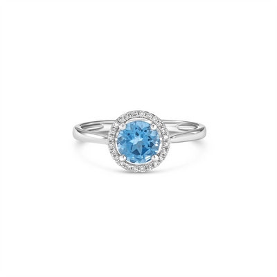 Rings Rings in White Gold containing Blue topaz , Multi-gemstone, Diamond 432632