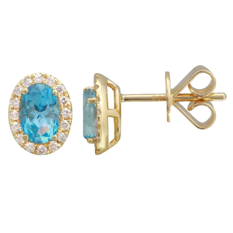 Earrings Earrings in White Gold containing Blue topaz , Other, Multi-gemstone 432648