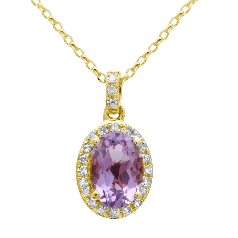 Necklaces Necklaces in Yellow Gold containing Amethyst, Multi-gemstone, Diamond 432649
