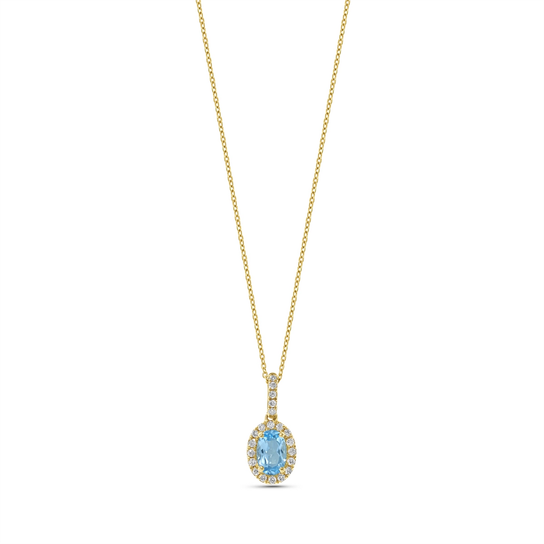Necklaces Necklaces in Yellow Gold containing Blue topaz , Multi-gemstone, Diamond 432650