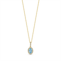 Necklaces Necklaces in Yellow Gold containing Blue topaz , Multi-gemstone, Diamond 432650