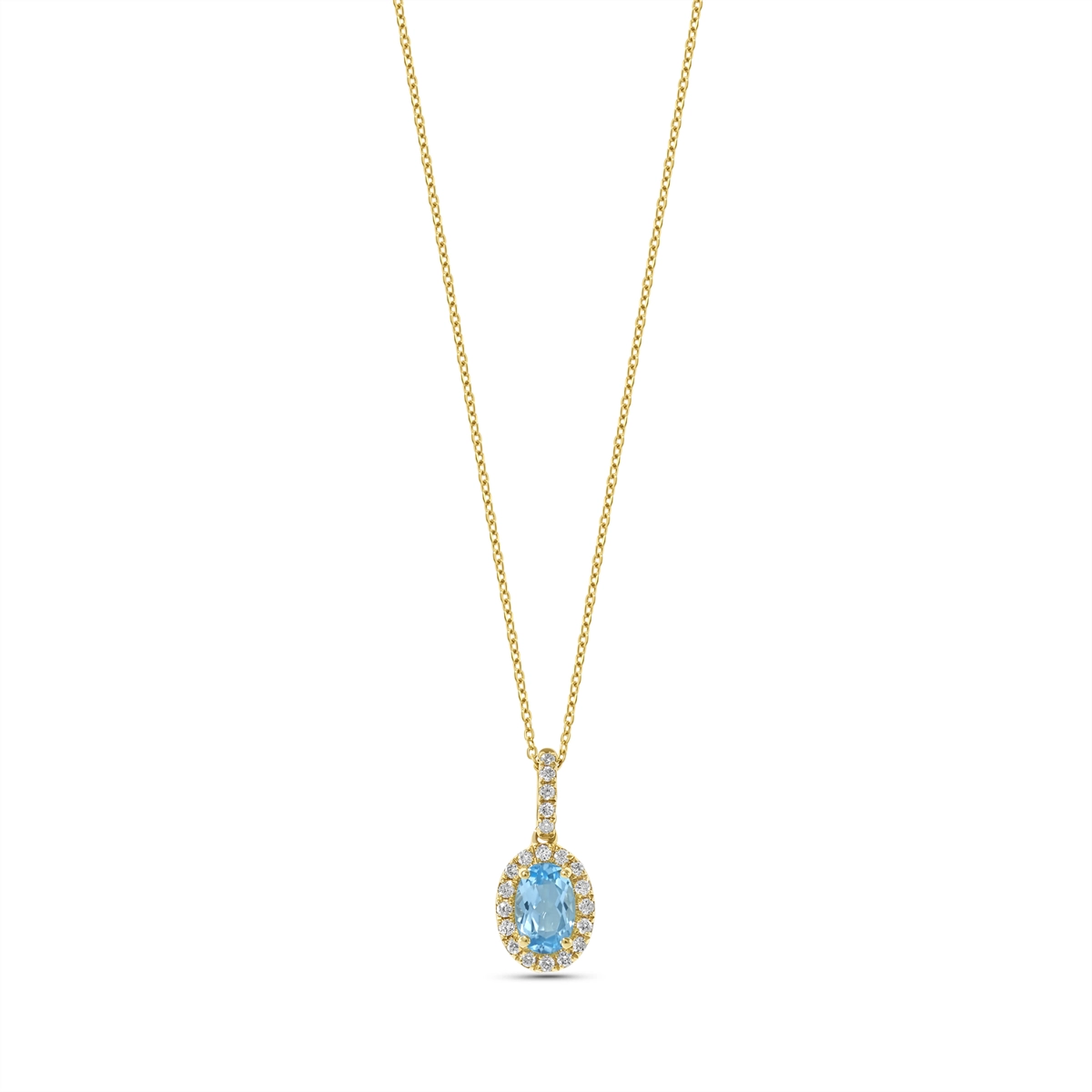 Necklaces Necklaces in Yellow Gold containing Blue topaz , Multi-gemstone, Diamond 432650