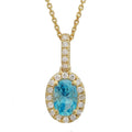 Necklaces Necklaces in Yellow Gold containing Blue topaz , Multi-gemstone, Diamond 432650
