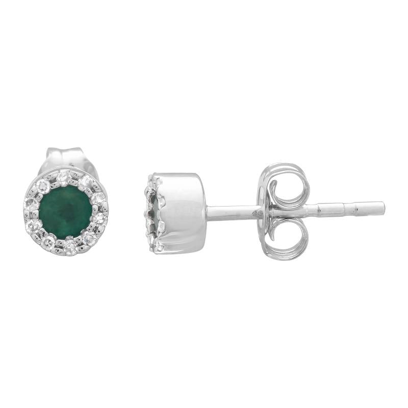 Earrings Earrings in White Gold containing Multi-gemstone, Diamond, Emerald 432653