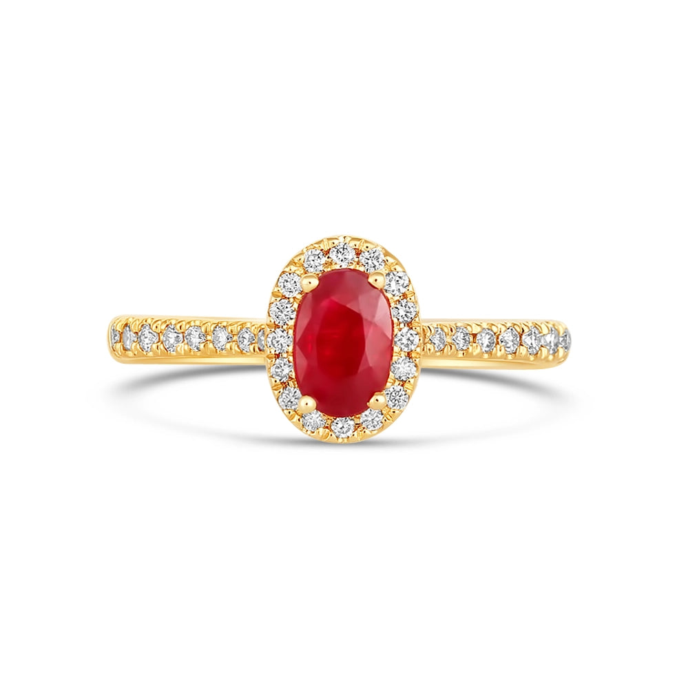 Rings Rings in Yellow Gold containing Multi-gemstone, Diamond, Ruby 432691