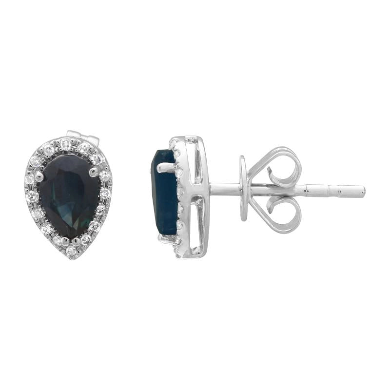 Earrings Earrings in White Gold containing Multi-gemstone, Diamond, Sapphire 432702