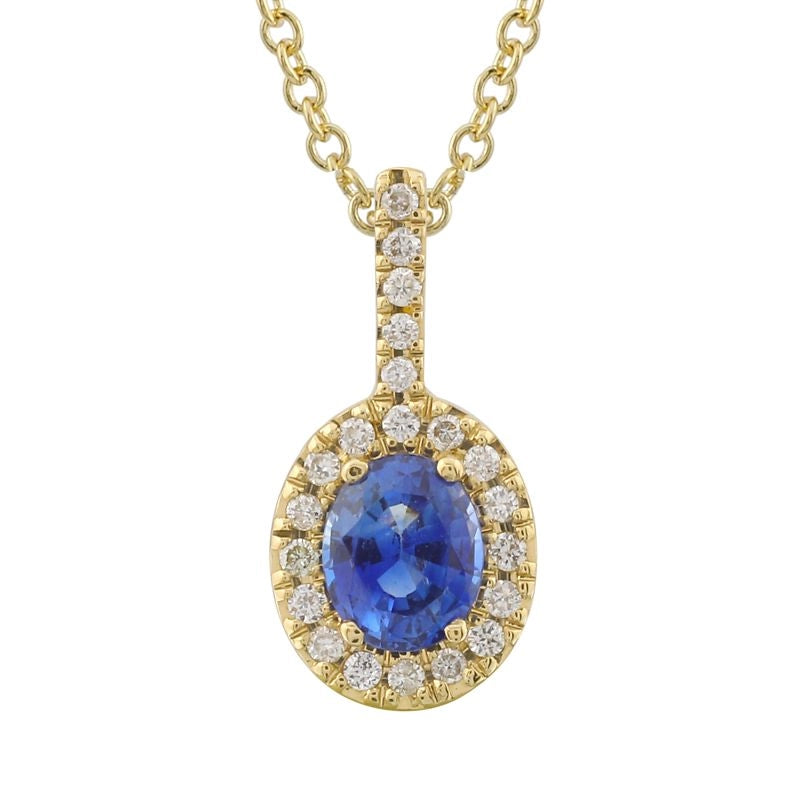 Necklaces Necklaces in Yellow Gold containing Multi-gemstone, Diamond, Sapphire 432715