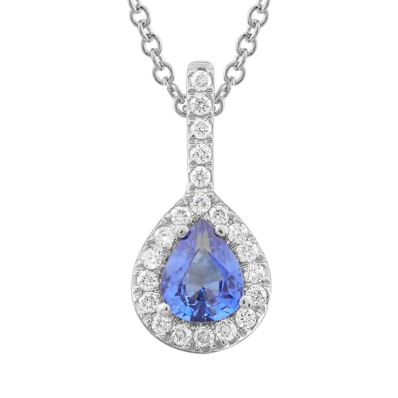 Necklaces Necklaces in White Gold containing Multi-gemstone, Diamond, Sapphire 432716