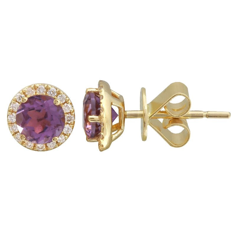 Earrings Earrings in Yellow Gold containing Amethyst, Multi-gemstone, Diamond 432723