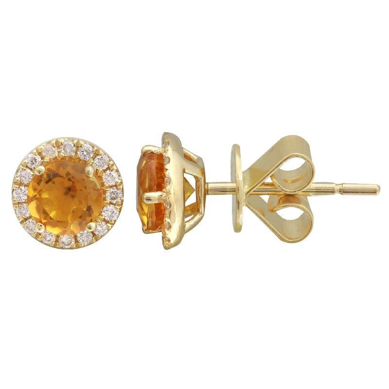 Earrings Earrings in Yellow Gold containing Citrine, Multi-gemstone, Diamond 432724