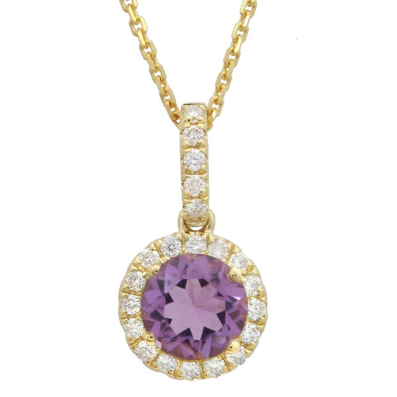 Necklaces Necklaces in Yellow Gold containing Amethyst, Multi-gemstone, Diamond 432725