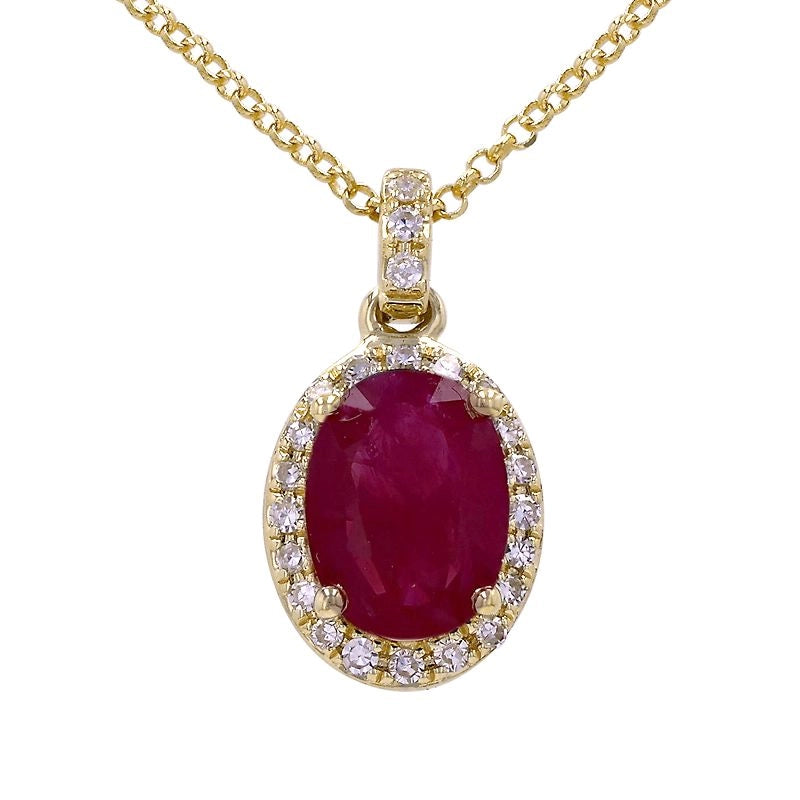 Necklaces Necklaces in Yellow Gold containing Multi-gemstone, Diamond, Ruby 432866