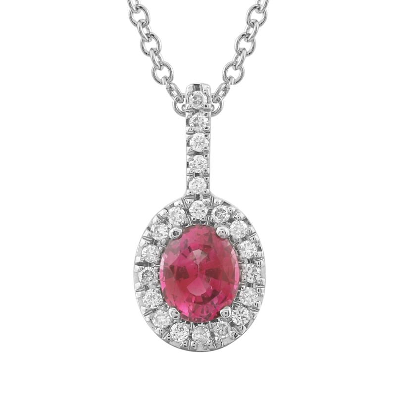 Necklaces Necklaces in White Gold containing Multi-gemstone, Diamond, Ruby 432867