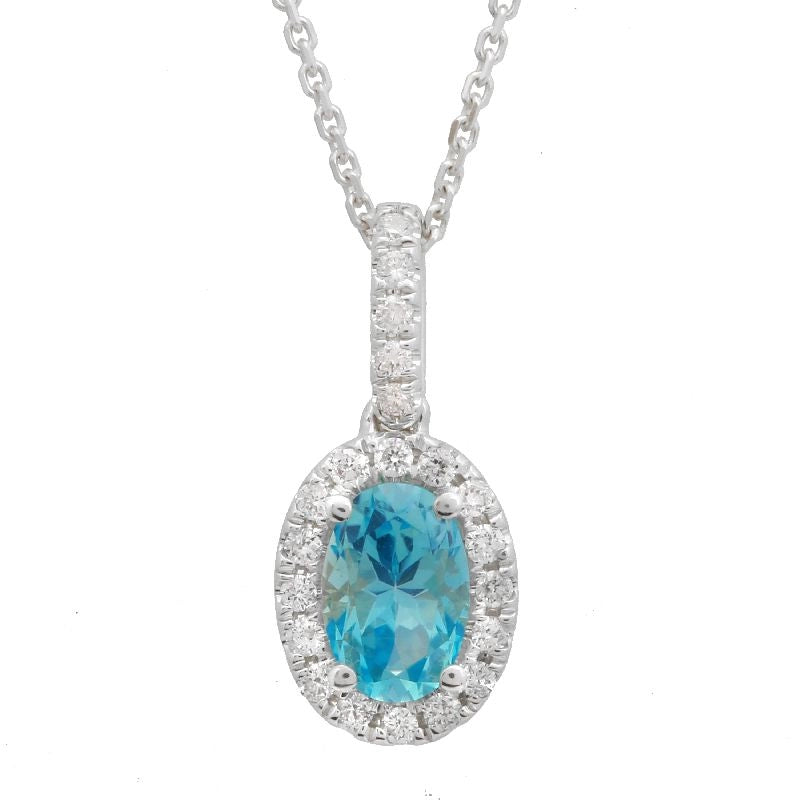 Necklaces Necklaces in White Gold containing Blue topaz , Multi-gemstone, Diamond 432881