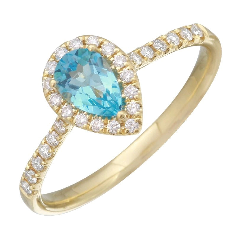 Rings Rings in Yellow Gold containing Blue topaz , Multi-gemstone, Diamond 432886