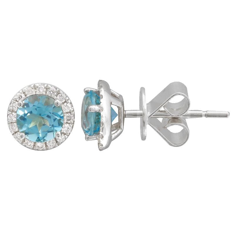 Earrings Earrings in White Gold containing London blue topaz, Multi-gemstone, Diamond 432888