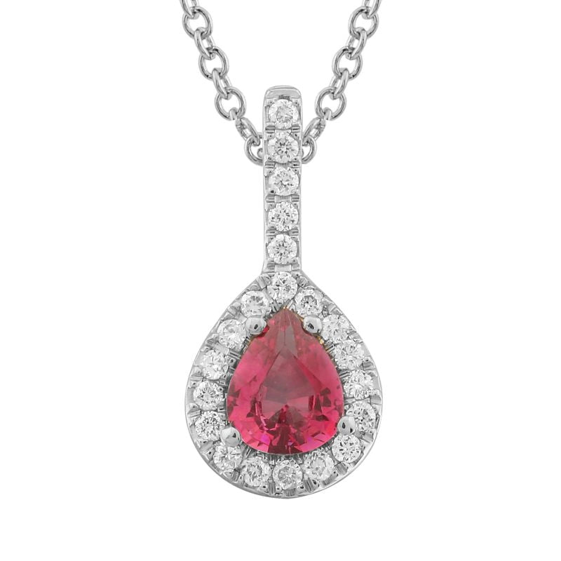 Necklaces Necklaces in White Gold containing Multi-gemstone, Diamond, Ruby 432891