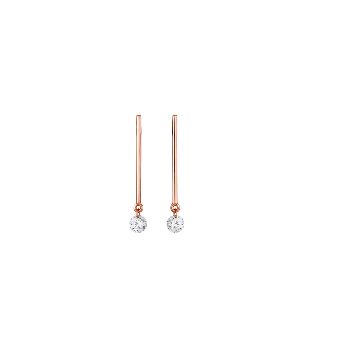 Earrings Earrings in Rose Gold containing Diamond 432962