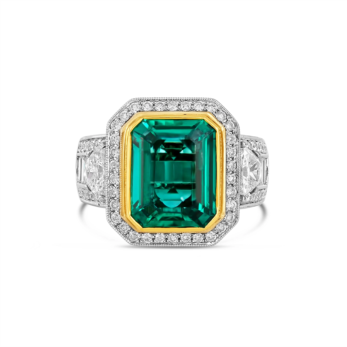 Rings Rings in Mixed Metals containing Multi-gemstone, Diamond, Emerald 432969