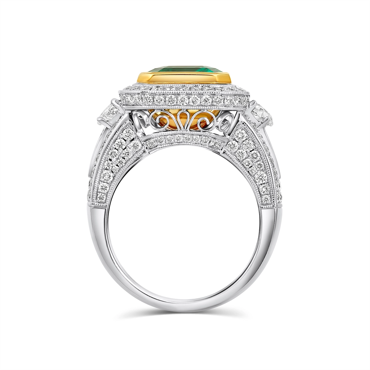 Rings Rings in Mixed Metals containing Multi-gemstone, Diamond, Emerald 432969