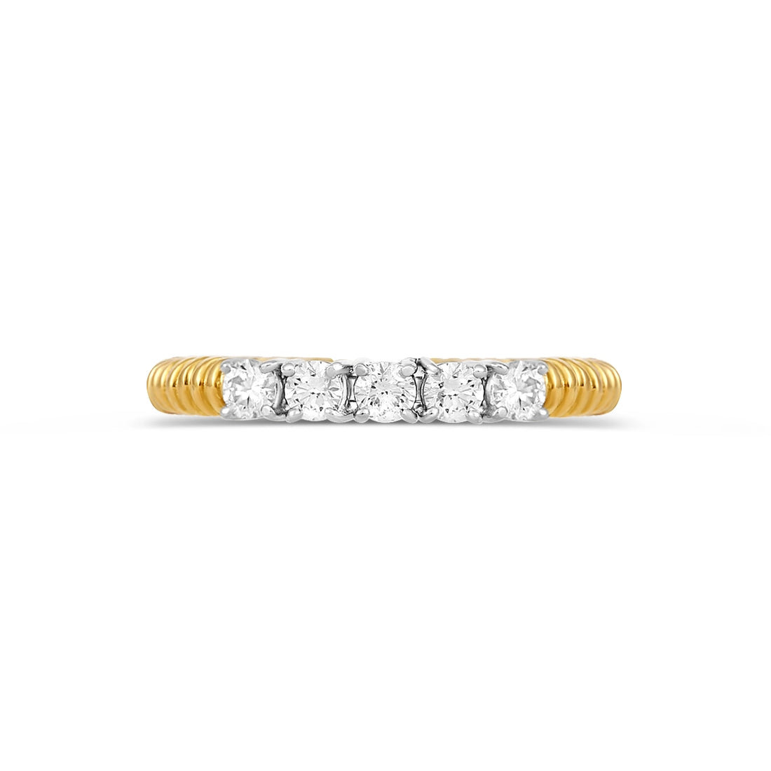 Wedding Bands Engagement Rings in Mixed Metals containing Diamond 432979