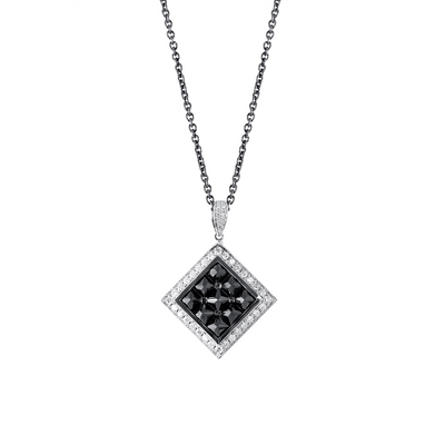 Pendants Pendants in White Gold containing Black diamond, Multi-gemstone, Diamond 432984