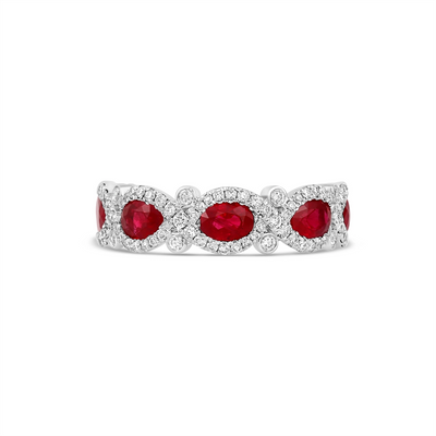 Rings Rings in White Gold containing Multi-gemstone, Diamond, Ruby 433004