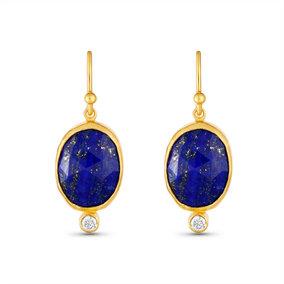 Gurhan Earrings in Yellow Gold containing Lapis, Multi-gemstone, Diamond OKE-YG-LA-16875